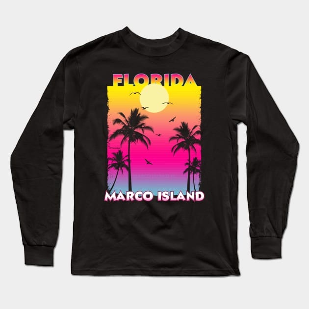 Marco Island Florida FL Long Sleeve T-Shirt by SunsetParadise